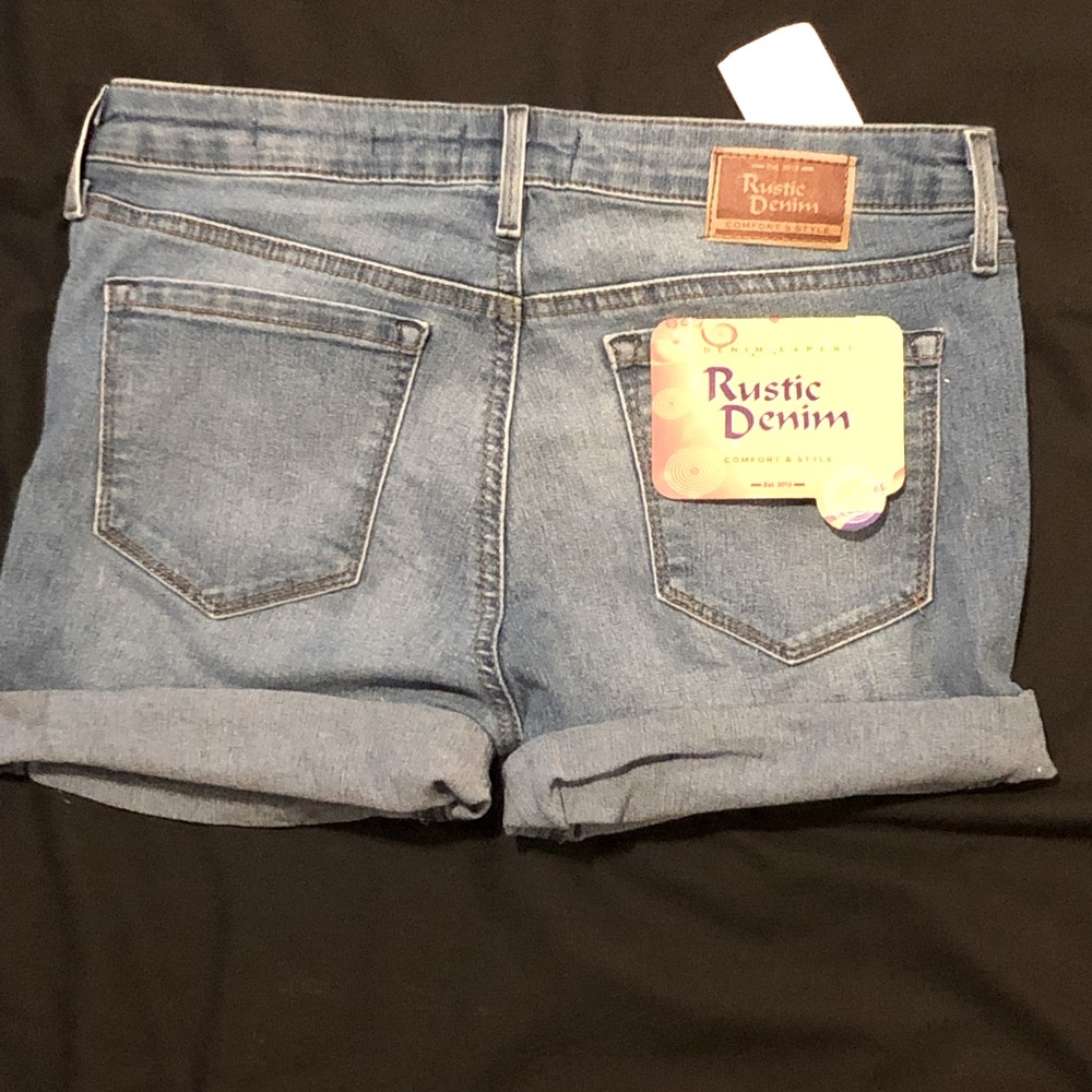 Blue Jean cuff shorts